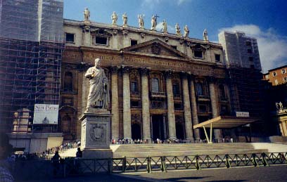 Restoration of the facade of St. Peter's